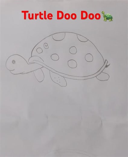 Cute Turtle Drawing for Kids 🐢 Easy & Fun Step-by-Step Art #artvibes #kidsdrawing #easydrawing #art
