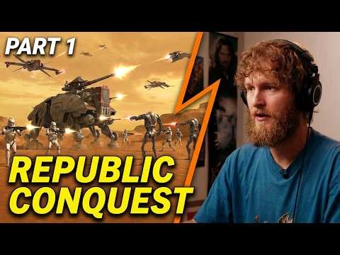 Star Wars: Battlefront 2 Clone Wars Republic Conquest! Geonosis, Couresant, Arc170 Mygeeto, [Part 1]