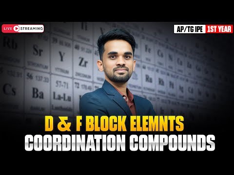 D & F Block Elements | Coordination Compounds SAQ's | AP/TG IPE 1st Year Chemistry