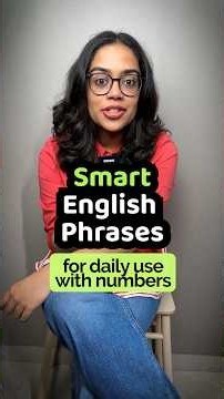 Smart English Phrases with Numbers | Speak More Natural English with Ananya | Daily English Practice