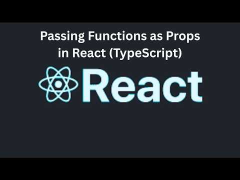 Passing Functions as Props in React (TypeScript)