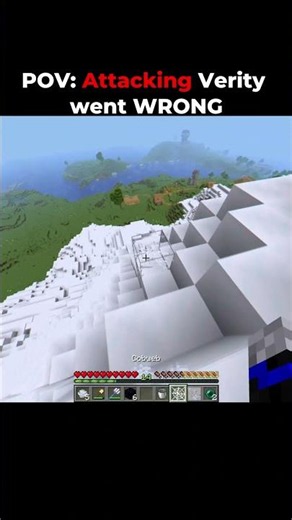 POV: Attacking Verity went WRONG.. #minecraft