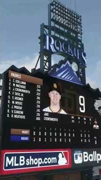 My Colorado Rockies W F San Diego Padres 0|Colorado Rockies 4 31-0 W 31 Games in Regular Season