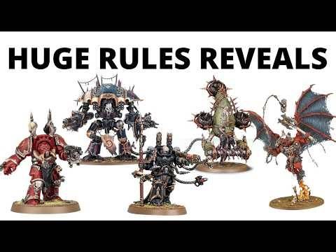 HUGE Rules Drop - Changes for EVERY CHAOS ARMY in Warhammer 40K 11th Edition - Chaos Marines + More