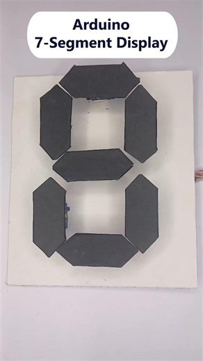 Arduino Servo 7 Segment Display Project | Servo Motor | Robotics #shorts #arduino #arduinoprojects