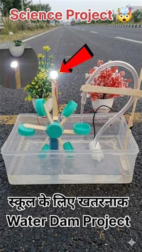 how to make science Project 😱 👍 With Class 8th Students Warking Model Easy Experiments #shorts