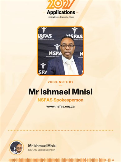 NSFAS 2027 Applications Received — 868,626 as of 19 Oct 2026