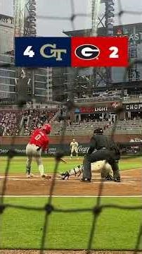 Highlights from Georgia Tech vs. UGA at the Spring Classic ⚾️ #shorts