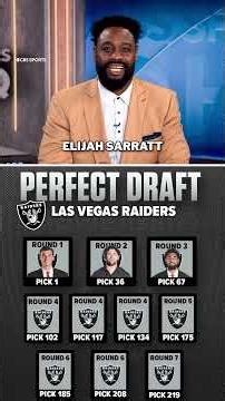 Are you rocking with this Raiders perfect draft? 💪 #nfl #raiders