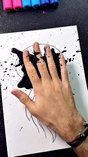 Jellyfish In Glow Effect! 🪼✨ • Made with Acrylic Paint & Paint Markers (Water Based) 🎨 #shortsart