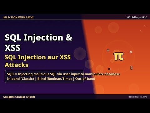 SQL Injection aur XSS Attacks | SQL Injection & XSS | Selection With Sathi