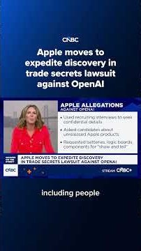 Apple moves to expedite discovery in trade secrets lawsuit against OpenAI