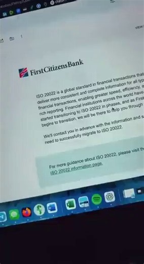 Commentary Senator Lummis Cy🇺🇸 on X: "🏦 BANKS ARE CHANGING! First Citizens Bank is informing customers about its transition to ISO 20022. This is how financial modernization happens: step by step, across the banking system. XRP isn’t mentioned, but interoperability is exactly the kind of challenge XRPL was built" / X