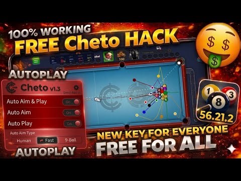 🤩Cheto Engine FREE Premium for Lifetime8BallPool - Complete Setup - No Key Required -All Android