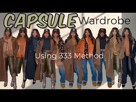Winter Capsule Wardrobe using the 333 Method!