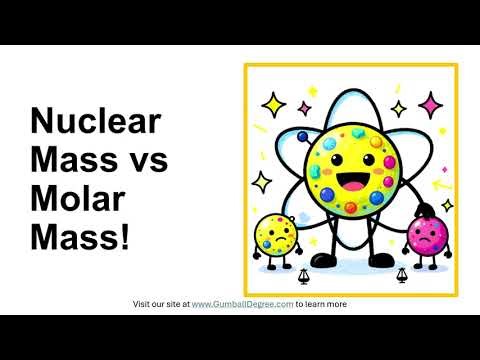 How does nuclear mass relate to molar mass?