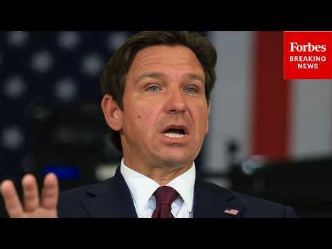 BREAKING NEWS: Florida Gov. Ron DeSantis Holds Press Conference On Combatting Medicaid Fraud