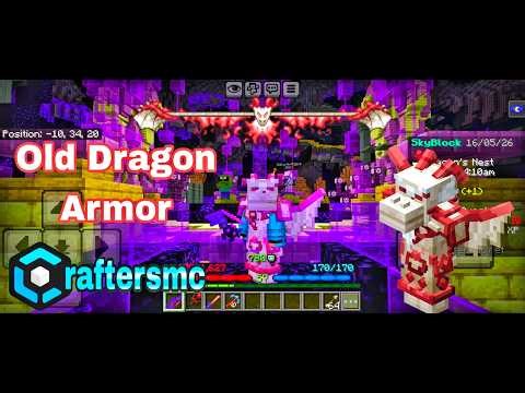 I am making The Old Dragon Armor | Minecraft | Craftersmc sky block