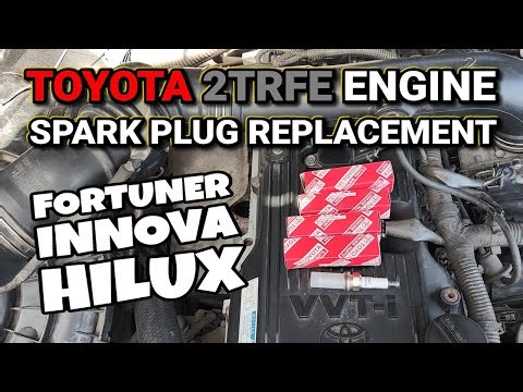 TOYOTA FORTUNER HILUX INNOVA 2TR-FE ENGINE SPARK PLUG REPLACEMENT DiY STEP-BY-STEP TUTORIAL