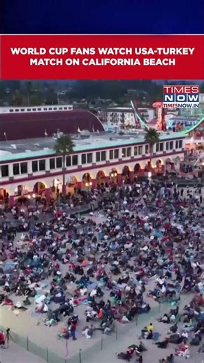 FIFA World Cup 2026: World Cup Fans Watch USA-Turkey Match On California Beach #shorts