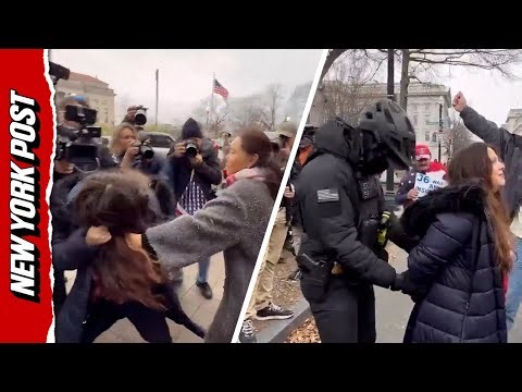 Brawl ERUPTS at January 6th Anniversary Rally