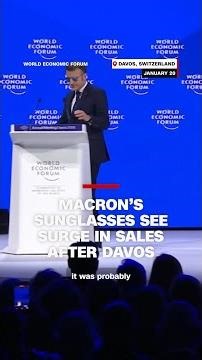 Macron’s sunglasses see surge in sales after Davos