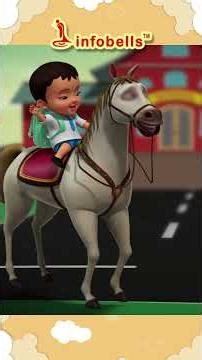 Chal Mere Ghode Tik Tik | चल मेरे घोड़े | Hindi Rhymes & Hindi Poem | Infobells #hindirhymes