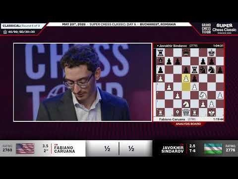 Fabi on Alireza: World Championship Vibes, Except Opponent’s on a Bed | R6 #SuperChessClassicRomania