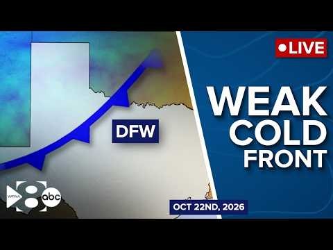 LIVE FORECAST: Weak cold front to move through North Texas next week