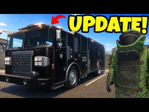We Joined the POLICE BOMB SQUAD! (Flashing Lights Simulator Update)