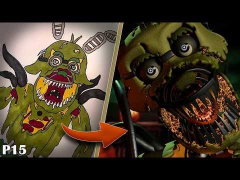 I Combined Random FNaF Characters! | Animatronic Wheel Challenge!
