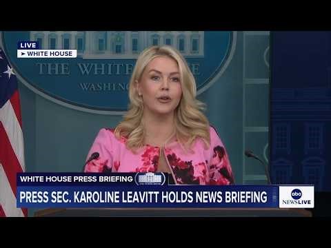 White House press briefing: LIVE