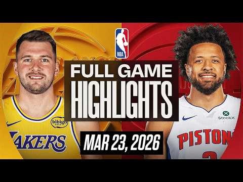 LAKERS vs PISTONS FULL GAME HIGHLIGHTS MARCH 23, 2026 NBA HIGHLIGHTS TODAY | NBA 2K26 GAMEPLAY
