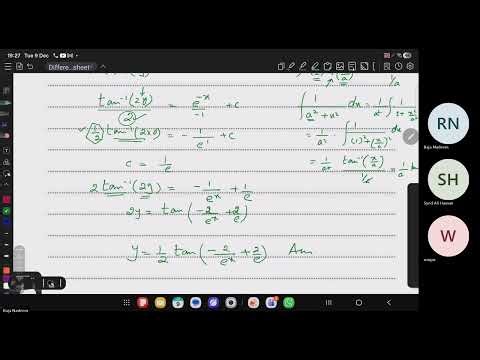 001| Differential Equations Past Paper Questions | CAIE 9709 A Level Math || Torus Academy