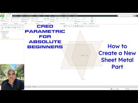 How to Create a New Sheet Metal Part - Creo Parametric for Absolute Beginners