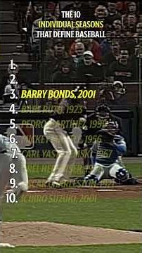 Who had the greatest single season ever? Top 10 Individual Seasons that define baseball #250for250