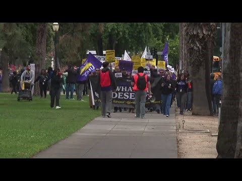 Telework fight and budget questions fuel Sacramento state worker protest