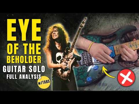 How to Stop Using Your Whammy Bar Like a Beginner | Eye of the Beholder (Metallica) Guitar Solo TABS