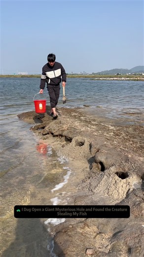 🐢 I Dug Open a Giant Mysterious Hole and Found the Creature Stealing My Fish #softshellturtle #wildlifediscovery #fishingadventures #natureexploration #outdoorlife