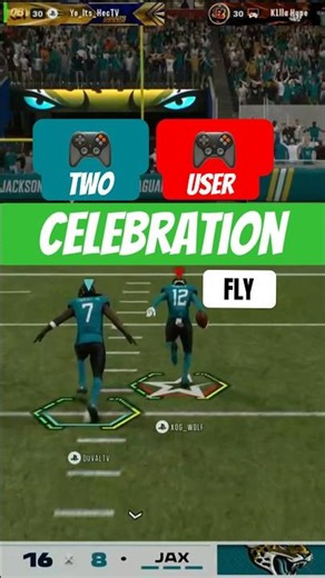 Two User Fly Celebration 🎮🎮 #madden26