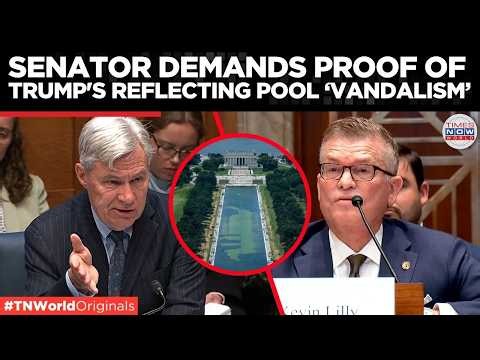 "The President Has Made Up A 350-Foot Gash", Senate Hearing Erupts Over Trump's REFLECTING Pool!