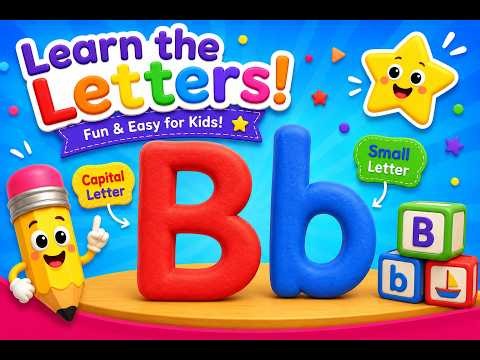 Learn Letter B with Clay! | Capital B & Small b | Preschool ABC Song for Kids