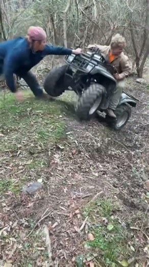 ATV Tumbles Down Hill After Failed Climb