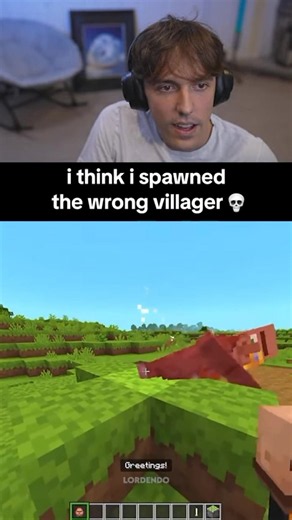 i think i spawned the wrong villager #foryou #foryoupage #minecraft #trending #minecraftmemes