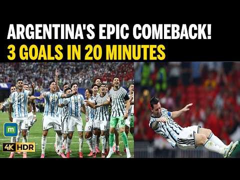 FIFA WC 2026: Argentina Stun Egypt 3-2 with Epic 20-Minute Comeback | Highlights