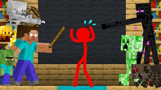 Note Block School: Stick figures learn the music of mayhem