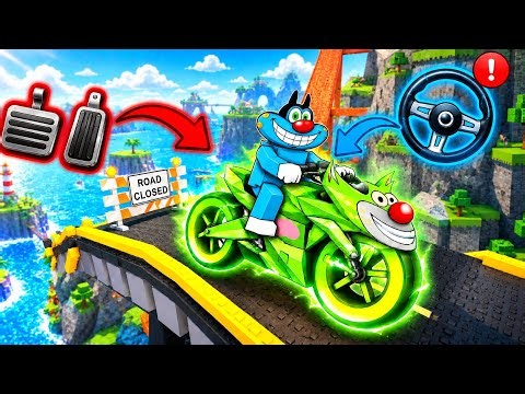 Jack Turned Into a BIKE & Oggy Rode Him in Roblox Bike Duo!