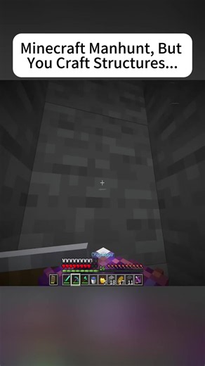 Minecraft Manhunt, But You Craft Structures-17