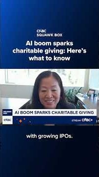 AI boom sparks charitable giving: Here's what to know