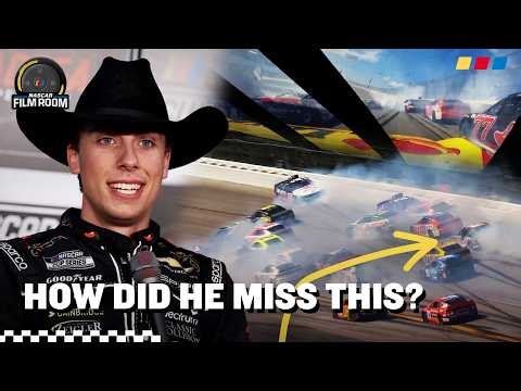 Carson Hocevar Reacts To WILD Talladega Moments & Close Calls | NASCAR Film Room